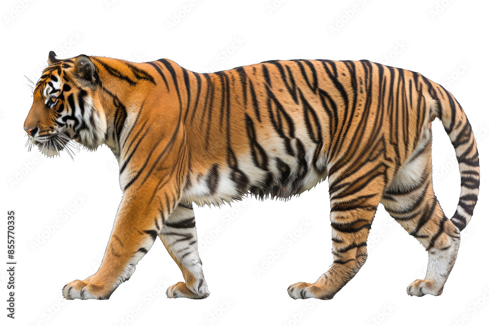 Tiger Walking isolated on transparent background png Tiger Walking isolated on transparent background png