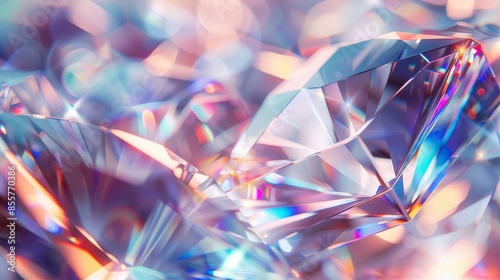 Cluster displays a kaleidoscope of pink and purple shapes
