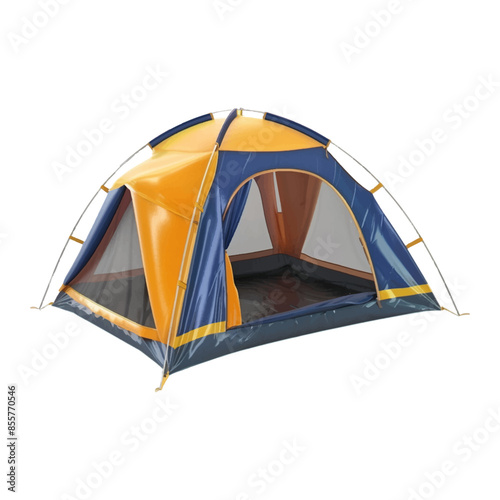 Isolated tent on white background