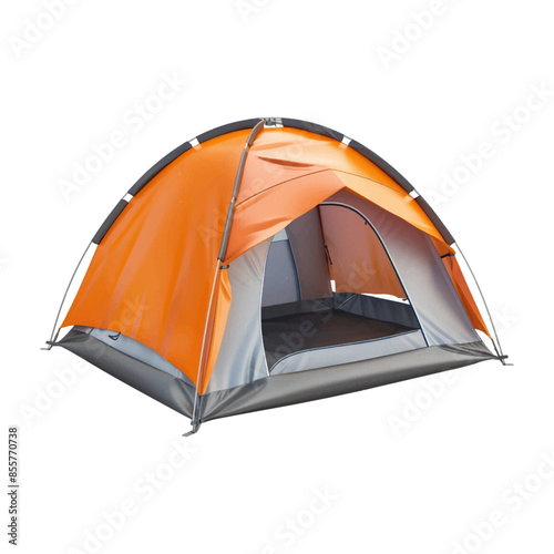 Isolated tent on white background