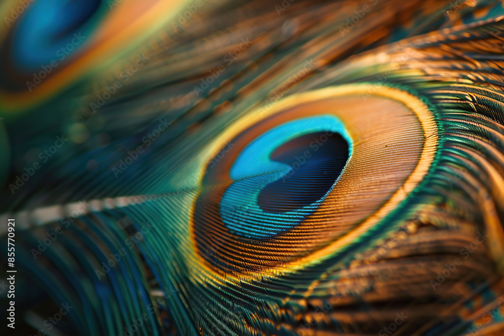 Obraz premium Generative ai on theme of beautiful texture bird feather for design natural abstract background