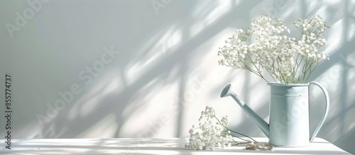 Watering can with beautiful...