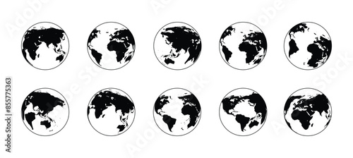 World Globe Vector Set