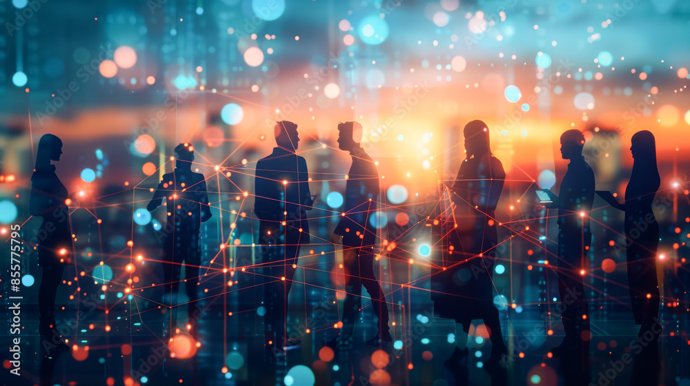 Fototapeta premium デジタル・人物