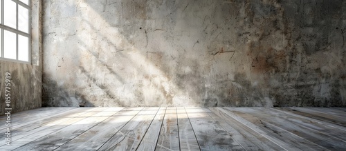 empty room with concrete wa...