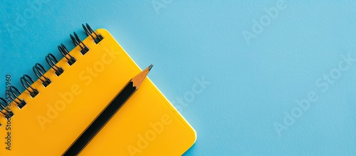 Close up of yellow note pad...