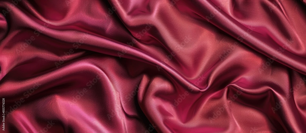 Smooth elegant burgundy silk or satin luxury cloth texture can use as abstract background. Luxurious background design. Top view. with copy space image. Place for adding text or design Smooth elegant burgundy silk or satin luxury cloth texture can use as abstract background. Luxurious background design. Top view. with copy space image. Place for adding text or design