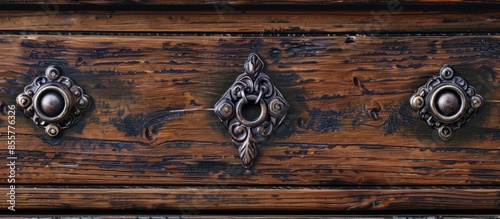 Detail of wooden furniture ...