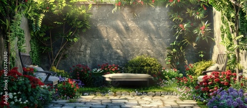 Cozy terrace in the garden ...