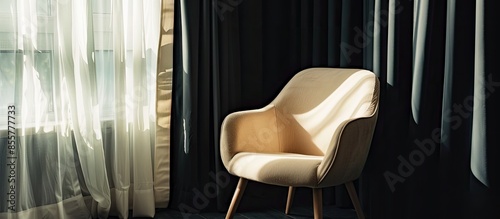 comfortable beige chair nea...