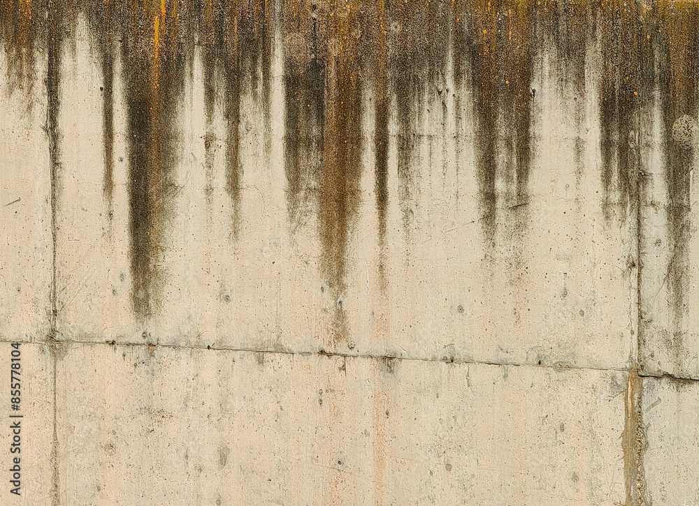 Fototapeta premium Abstract Pulse. Wall Symphony with Humidity Patterns.