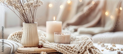 Cozy home decorations in th...