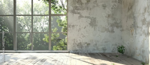 empty interior with a windo...