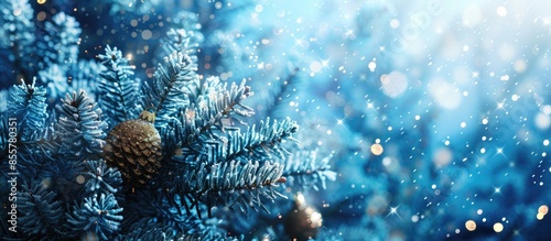 Blue Christmas background. ...