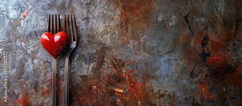 Forks and a heart. Holiday ...