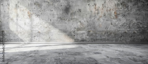 empty room with concrete wa...