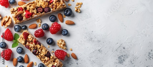 Granola bar and ingredients...
