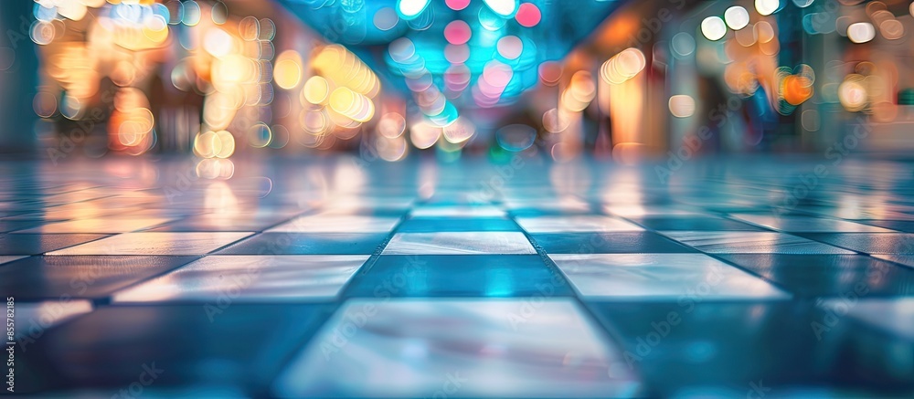 Fototapeta premium floor Background. modern texture floor interior Defocused Background abstract. Blurred Bokeh. with copy space image. Place for adding text or design