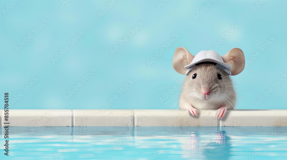 A Mouses Poolside Escape A Mouses Poolside Escape
