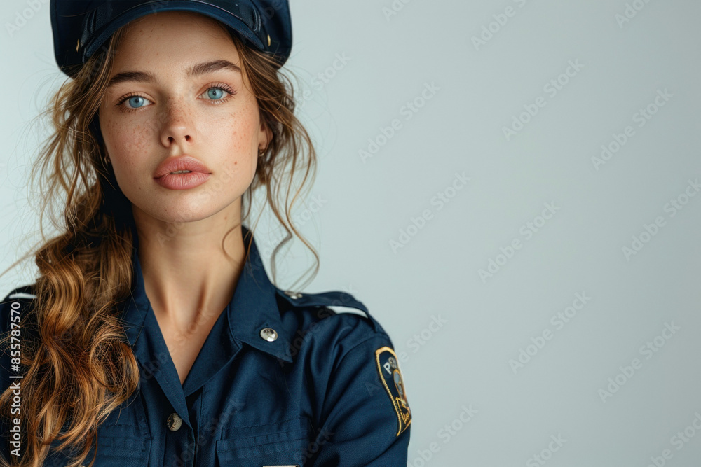 Portrait of confident policewoman looking at camera Portrait of confident policewoman looking at camera
