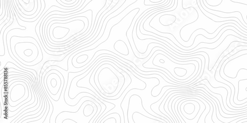  Topography geography landscape Topo contour map on white background, Topographic contour lines. Seamless pattern with lines Topographic map. Geographic mountain relief diagram line wave carve patter