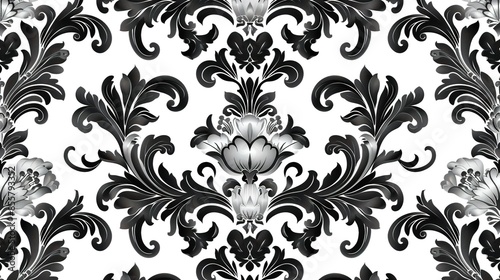 Black and white pattern wallpaper