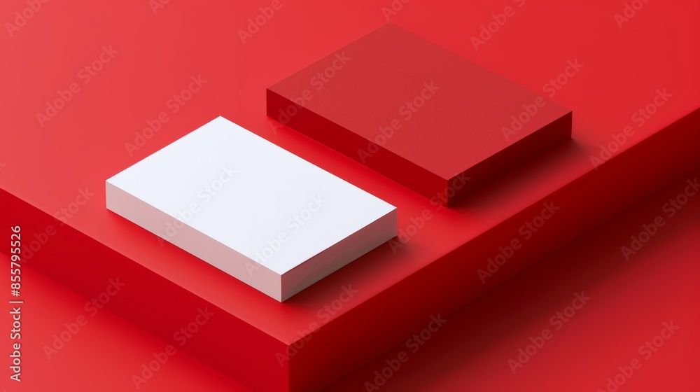 Business card design in red. Modern illustration. Business card design in red. Modern illustration.