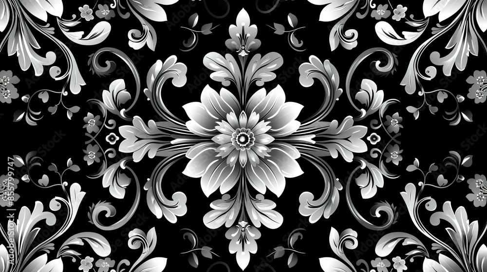 Black and white pattern wallpaper Black and white pattern wallpaper
