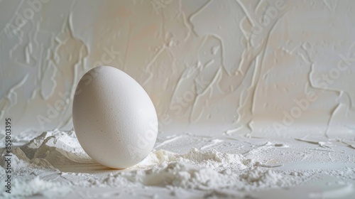 White background with an egg photo