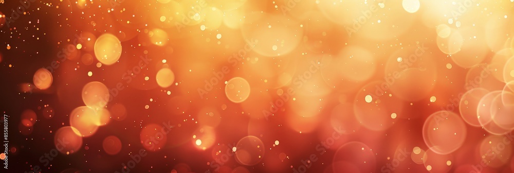 Abstract Golden and Orange Bokeh Background Abstract Golden and Orange Bokeh Background