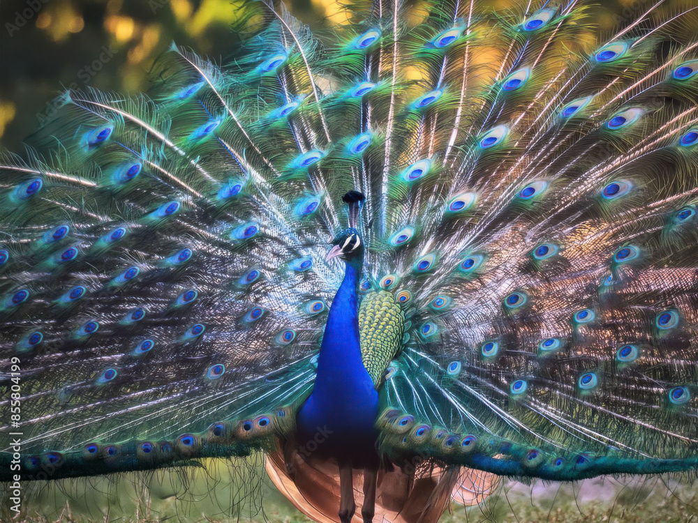 Obraz premium peacock with feathers