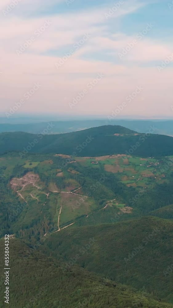 Fantastic view of mountain during summer Fantastic view of mountain during summer