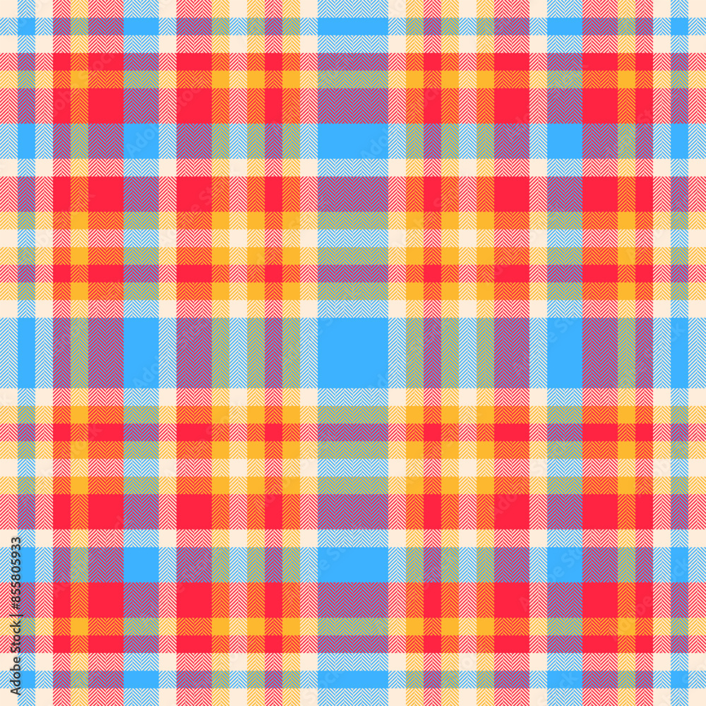 Check background pattern of seamless textile tartan with a fabric texture plaid vector. Check background pattern of seamless textile tartan with a fabric texture plaid vector.