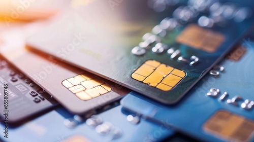 A credit card is displayed on a laptop keyboard