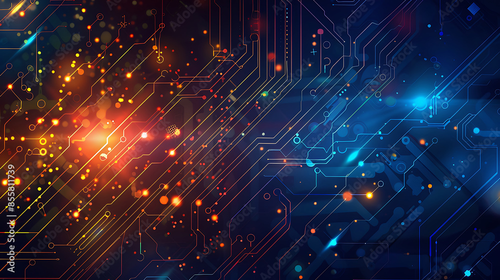 Obraz premium technology background