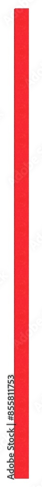 Vertical long iron beam painted with red paint - on isolated transparent background. Vertical long iron beam painted with red paint - on isolated transparent background.