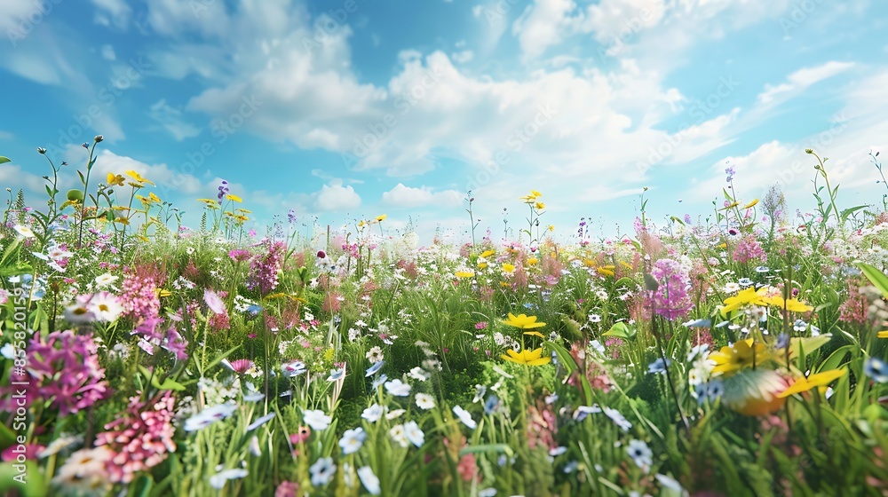 Stunning Close-Up of a Vibrant Wildflower in Full Bloom, Capturing Nature's Beauty in a Serene Meadow Setting Stunning Close-Up of a Vibrant Wildflower in Full Bloom, Capturing Nature's Beauty in a Serene Meadow Setting