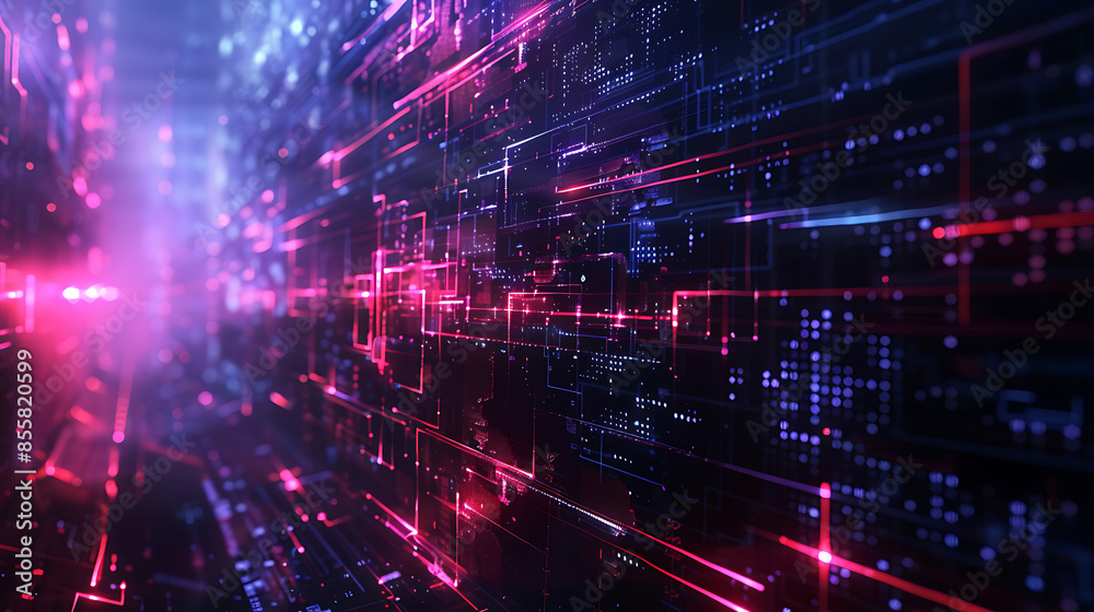 Obraz premium technology background