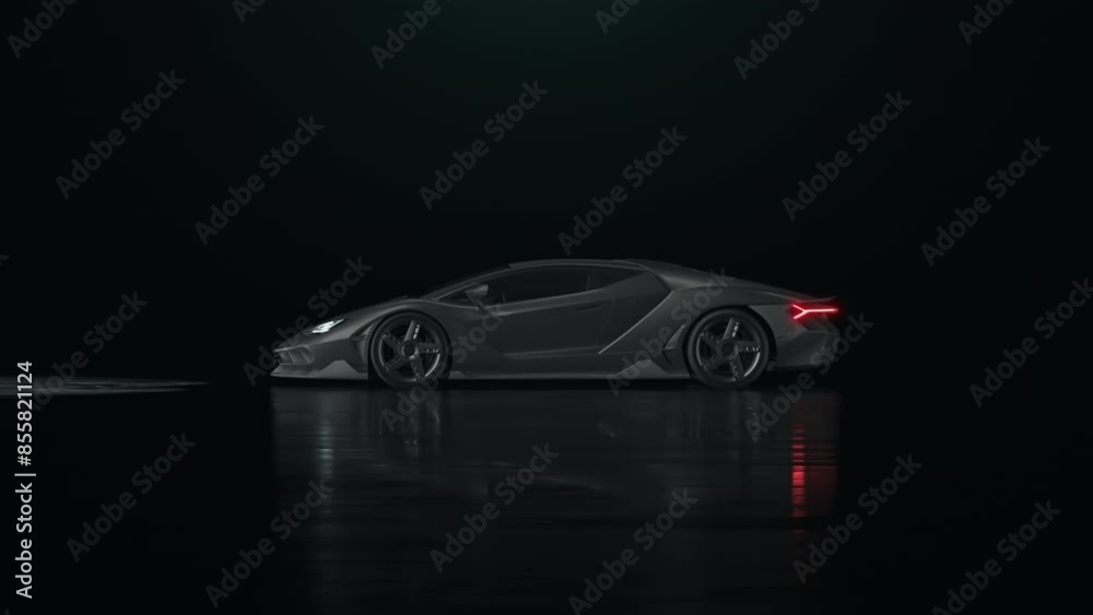 Car Side View Frame a sports car enters the frame from the side Stock Video | Adobe Stock