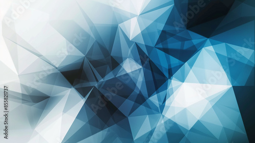 Abstract Blue And White Geometric Pattern Background