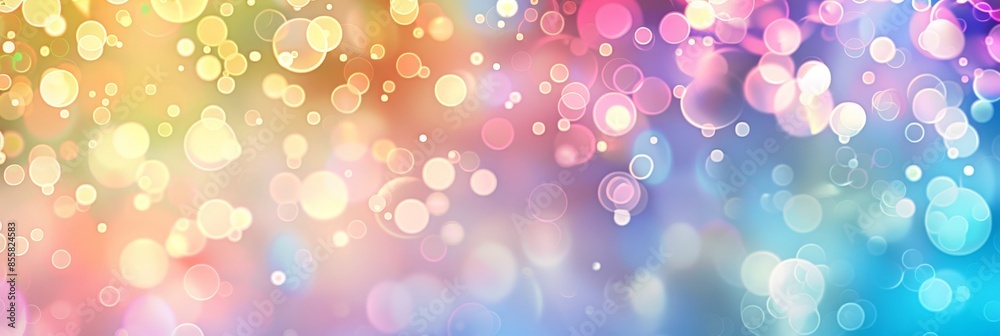 Abstract Colorful Bokeh Background