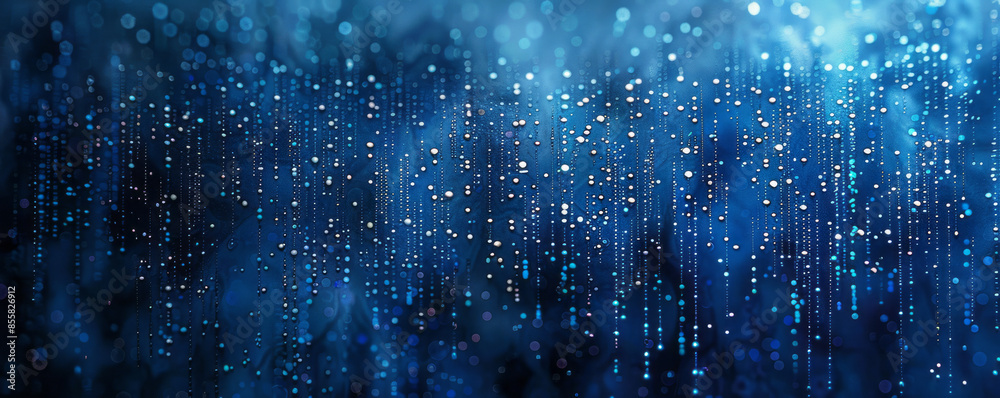 blue binary background