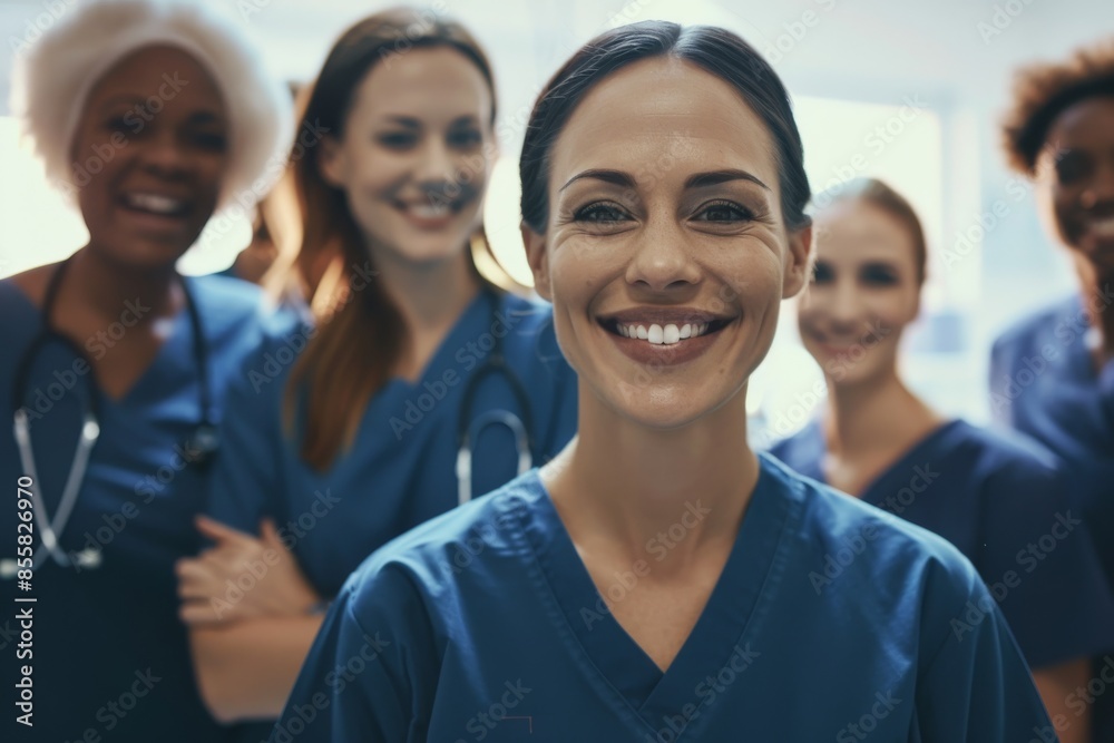 Medical nurse and doctor colleagues, Diversity, men or women medical group Medical nurse and doctor colleagues, Diversity, men or women medical group