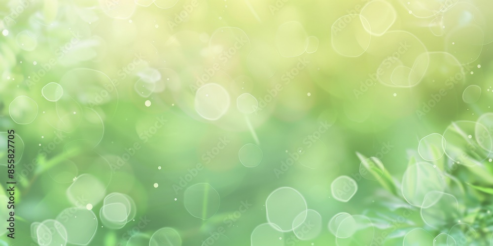 Abstract Green and White Bokeh Background Abstract Green and White Bokeh Background