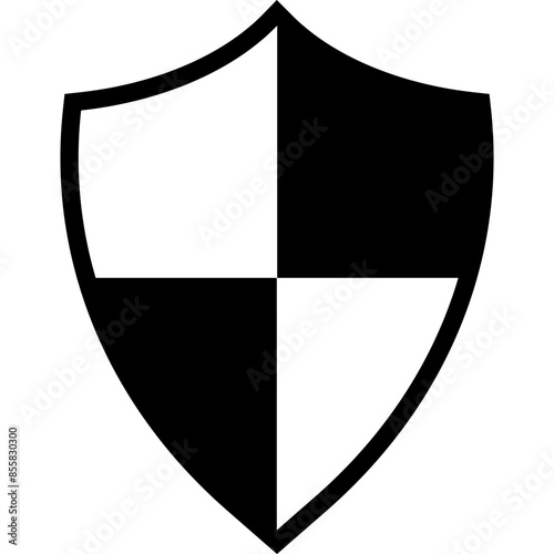 Free Download Chield with Two Clolred Icon - GFXLoad