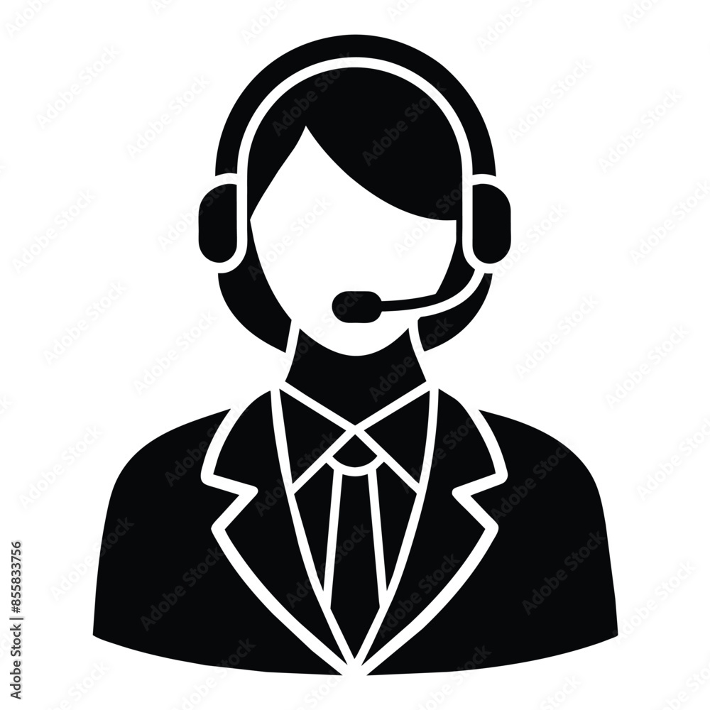 Customer service vector art illustration Customer service vector art illustration