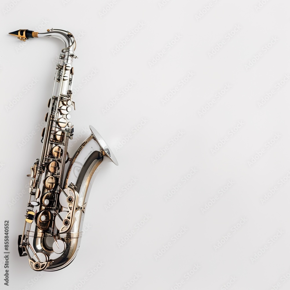 Obraz premium saxophone in white background