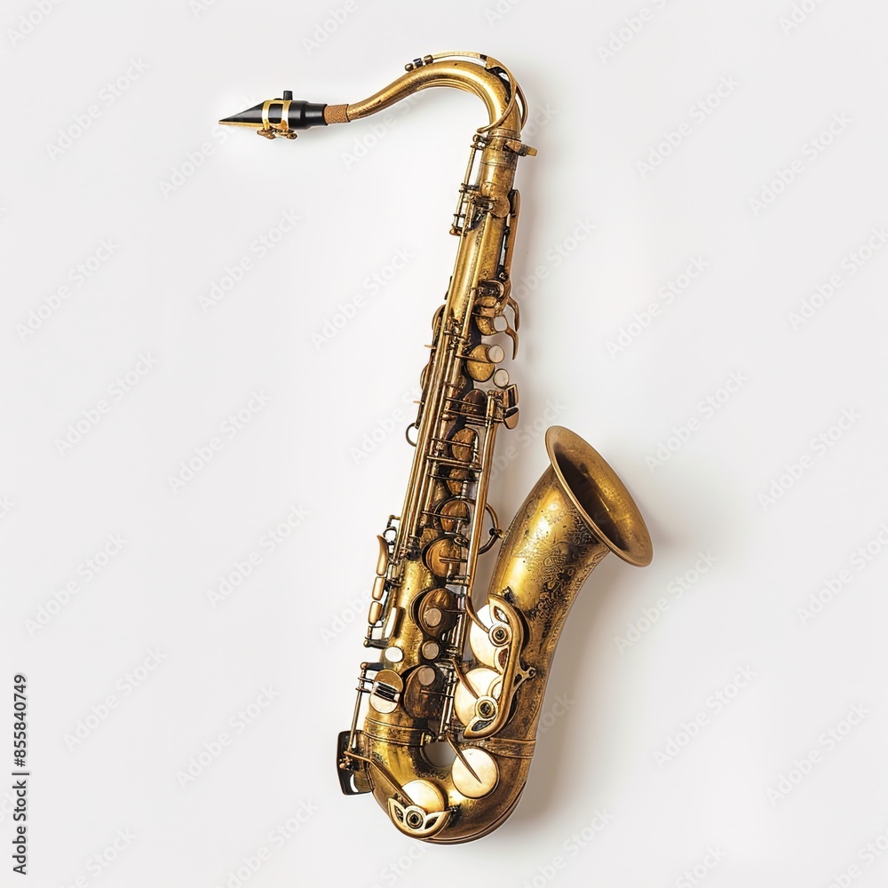 Obraz premium saxophone in white background