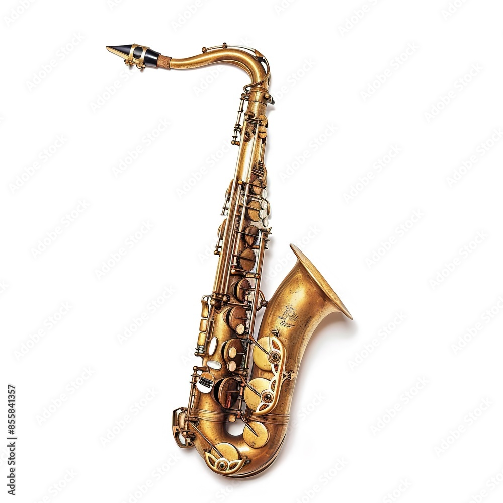 Obraz premium saxophone in plain background