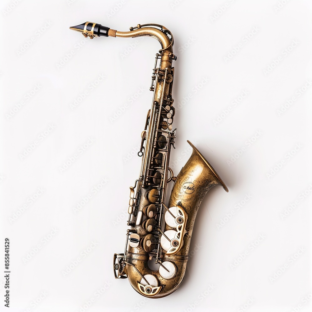 Obraz premium saxophone in plain background